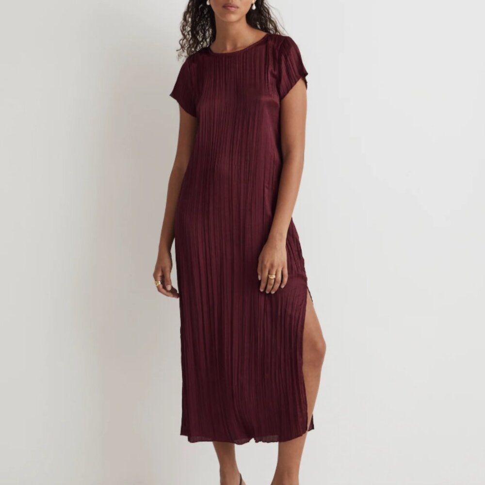 Elegant Burgundy Dress